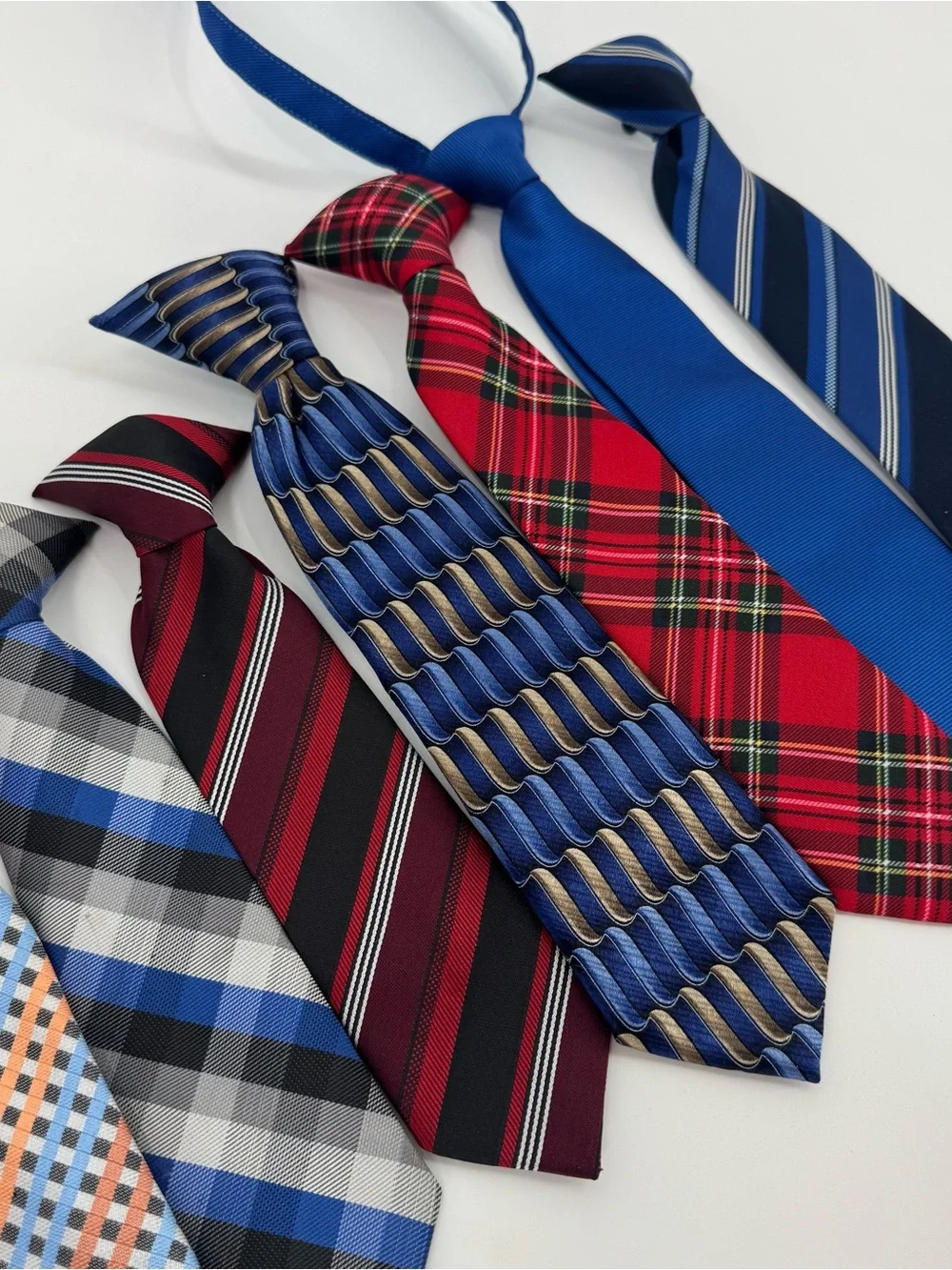 Little Boy’s Lot of Neck Ties Bundle Clip on, Zip, and Tie
